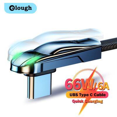 （A LOVABLE） Elough 6A USB Type CForRedmiPocoF3 （A LOVABLE）QC 3.0 4.0สายชาร์จ USB CCharging Wire Data Cord