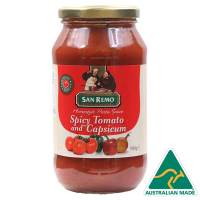 [Mega Sale] Free delivery จัดส่งฟรี  Sanremo Tomato Onion Pepper Pasta Sauce 500g. Cash on delivery เก็บเงินปลายทาง
