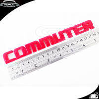 logo commuter สีแดง 1 ชิ้น โลโก้ คอมมิวเตอร์ COMMUTER RED