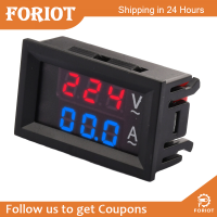 Foriot Foriot แผงมัลติมิเตอร์แบบ100A 60V-500V โวลต์มิเตอร์ AC เครื่องวัดกระแสไฟดิจิตอลมาตรวัดเครื่องทดสอบจอแสดงผลแอลอีดีโวลท์-แอมป์มิเตอร์พร้อมหม้อแปลงกระแสตรง CT