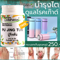 PUJINGTUN ปู่จิงตัน อาหารเสริม สมุนไพร โรคเก๊าต์ ไตเสื่อม ไตวาย บำรุงตับและไต แถม กระบอกน้ำเก็บอุณหภูมิ Nordic สีฟ้า มูลค่า 250 บาท