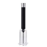 Alloy Inflation Air Pump Wine Openers Stainless Steel Pin Type Pumps Kitchen Bottle Opener Tools Black Handle