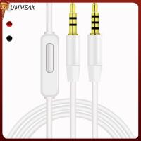 UMMEAX 1.2m สเตอริโอ สายลำโพง ตัวผู้ถึงตัวผู้ สายสัญญาณเสียง สายAux พร้อมไมโครโฟน แจ็ค 3.5 มม.