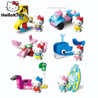 3ชิ้น Sanrio H Ello K Itty ตาบอดกล่อง Kawaii อะนิเมะรูป Y2k บิดไข่ไมโครอาคารบล็อกของเล่นลึกลับกล่องของเล่นเพื่อการศึกษาเด็ก