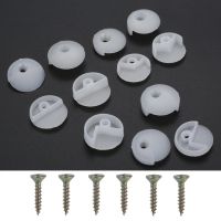 40pcs Mirror Buckle Clip Glass Clamp Fixing Bracket Plastic Cupboard Cabinet Door Shelf Installation Support Button Glass Holder