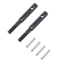 2 Pcs Hard Steel Front Rear Portal Stub Axle Drive Shaft for RC Crawler AXAIL SCX10 III AXI03007 Capra 1.9 UTB