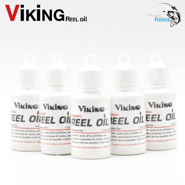 น้ำมันหล่อลื่น-viking-reel-oil-ความจุ-35-ml-ใช้กับเฟืองทองเหลือง-เฟืองสแตนเลส-เฟืองพลาสติก