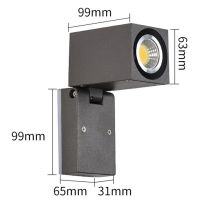 LED 5W Outdoor Wall Light GU10 Adjustable Folding Sconce Waterproof IP65 Outside Porch Lights Courtyard Garden Wall Lamp Fixture