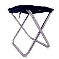 ◐☋❆ Outdoor folding chair 7075 aluminum alloy barbecue stool portable train Maza