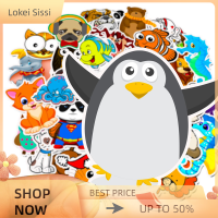 Lokei 50pcs การ์ตูนสัตว์สติกเกอร์กันน้ำแล็ปท็อปสเก็ตบอร์ดตู้เย็นรูปลอก