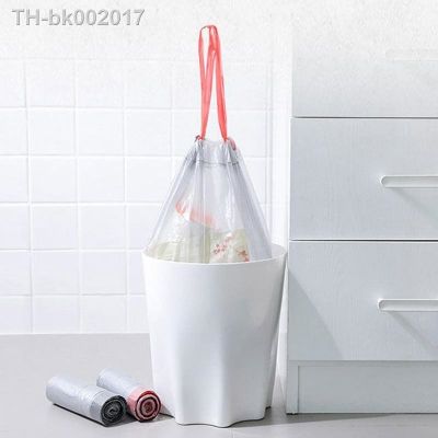 ✠ Kitchen Trash Bags Drawstring Garbage Bags Leak Proof Disposable Trash Pouch Anti Drip Cleaning Waste Bag Waste Liners Pouch