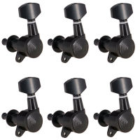 6pcs 6L String Tuning Pegs Locking Tuners Keys Machine Heads for Acoustic Guitar Musical Instruments Replacmeent Parts