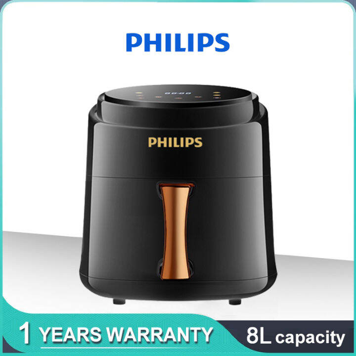 PHILIPS Air Fryer 8L Large Capacity Digital Touch LCD No-smoke Home ...