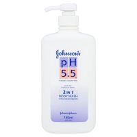 [Mega Sale] Free delivery จัดส่งฟรี Johnson PH 5.5 2in1 with Moisturizers Body Wash 750ml. Cash on delivery เก็บเงินปลายทาง