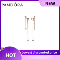 ต่างหูกุหลาบแพนดอร่า Pandoraˉ Rose Gold Earrings Pandoraˉ Manman Peach Blossom Series Pandoraˉ  Rose Earrings 288089NCCMX