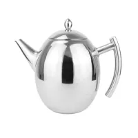 Thick stainless steel teapot coffee teapot with strainer hotel restaurant hotel induction cooker 1500ML