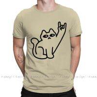 Meow Music Cat New Arrival T-Shirt Cats Like Metal Shirt Crewneck Cotton Men Tshirt For Adults Plus Size