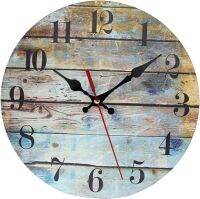 Wood Wall Clock Non Ticking Silent Watches Wood Decorative Rustic Hanging Clocks for Kitchen Farmhouse Decors Bathroom School M