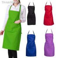 ♂☢㍿ 8 Colors Newest High Quality Plain Solid Colors Apron with Pocket For Chefs Butcher Kitchen Cooking Craft Baking