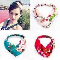 Sweatband Headband Yoga Sport Headbands Twist Turban Simple Print Headwrap Hairband Sports Yoga Accessories