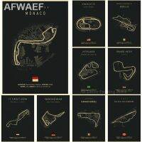 ☎2201 Formula โปสเตอร์1แทร็กย้อนยุคบอร์ดวิ่งเร็วพิมพ์ลายวินเทจสวยงามโฮมรูมบาร์แข่งรถคลับศิลปะภาพวาดเครื่องตกแต่งฝาผนัง