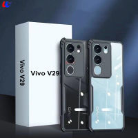 เคส TPU อะคริลิคมีสไตล์สำหรับ Vivo V29 5G ฝาหลังโปร่งใสสำหรับ Vivo V 29 V29 Pro กันกระแทกซิลิโคน TPU บั๊มเปอร์