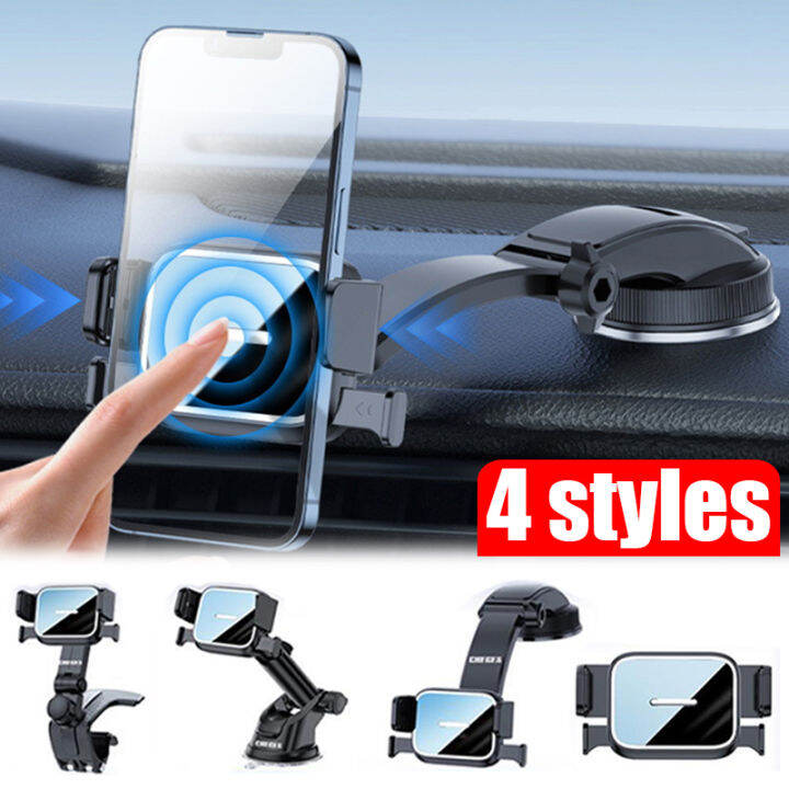4 Styles Car Phone Holder Dashboard Suction Cup Mount Air Vent Clip