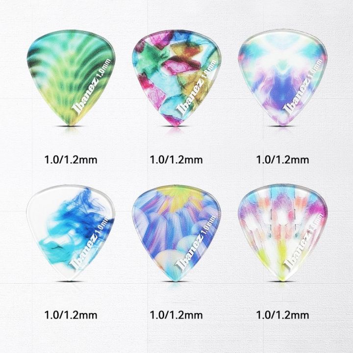 3pcs-6pcs-ibanez-guitar-picks-kaleidoscope-series2-transparent-color-1-0-1-2mm-guitar-accessories