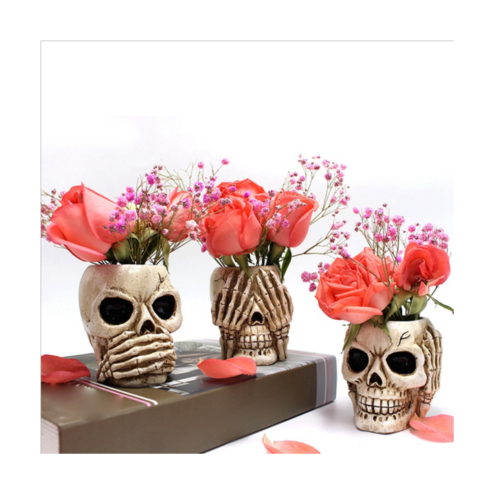 3pcs-skull-head-flower-pots-gothic-skeleton-planter-container-halloween-ornament