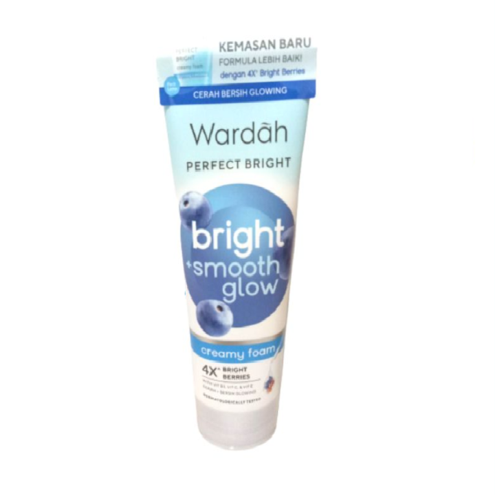 Wardah Perfect Bright Creamy Foam Brightening Smoothing 100 Ml