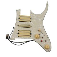 HR-Prewired Pickguard Guitar Pickups Humbucker Pickups Alnico 5 HSH 4C Wiring Harness Push-pull single cut Set For IBAZ RG Series