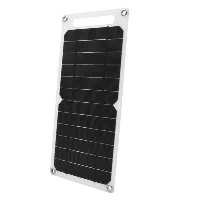 Solar Panel 6W 5V Outdoor Monocrystalline Solar Cell Phone Charger for Outdoor Cycling Climbing Camping Picnic