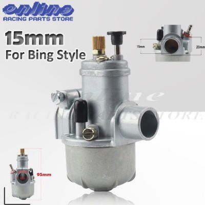 15มม. คาร์บูเรเตอร์ Puch สำหรับ Bing Style Carb PUCH Newport E50 Magnum MK MKII Cobra เครื่องยนต์50Cc คาร์บูเรเตอร์สำหรับรถวิบาก