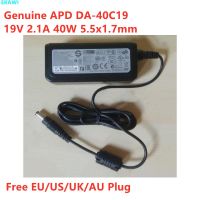 DA-40C19 APD ของแท้19V 2.1A 40W 5.5X1.7มม. อะแดปเตอร์ AC DA-40A19สำหรับเครื่องชาร์จอุปกรณ์ไฟแล็ปท็อป ACER