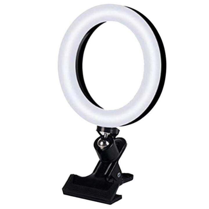 Video Conference Lighting Dimmable LED Ring Lights Clip on Fill Light