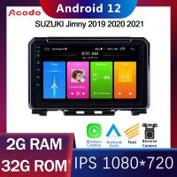 Acodo 9inch Android 12 Car Auto Radio For SUZUKI Jimny 2019 2020 2021 Car Monitor Screen GPS Navigation Multimedia Player Radio Stereo Carplay Auto Wireless Camera IPS FM BT Steering wheel controls with Frame Car Stereo