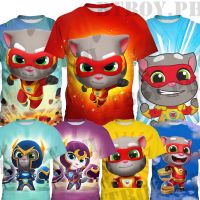 My Talking Tom T-shirt For kids Short-sleeved Boy Girl Top Cat Shirt