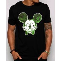 Mickey Weed Funny Middle Finger 420 Marijuana Men T Shirt Birthday G7L2