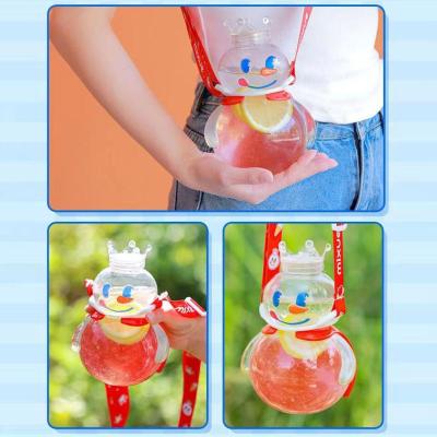 Big Belly Cup High Appearance Large Capacity Water Cup Straw Belly Cute Water Big Bottle Cup For Students W8V7