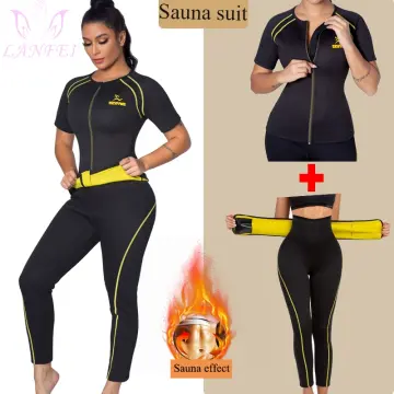 Sauna Slimming Top And Pants Neoprene Sweat Thermal Suits