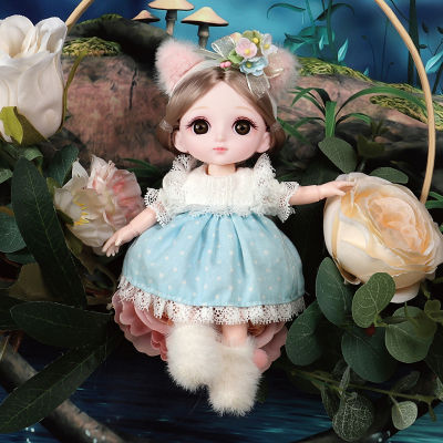 16cm 112 6 Inch Kids Dolls For Girls Animal Series With Stuffed Clothes Dress Colorful Wig Bjd Ball-Jointed Doll New Arrival