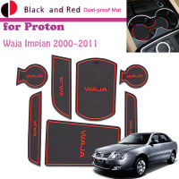 ยางประตู Groove Mat สำหรับ Proton Waja Impian 2000 ~ 2011 2001 2002 Cushion Gate Storage Slot Coaster Dust-Proof รถสติกเกอร์พรม