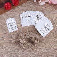 【hot】┋  100pcs gift tags Thank You paper for baby shower party wedding gifts