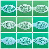 42 ชิ้น/เซ็ตภาพวาดใบหน้าแม่แบบ Professional Body Art Angel Rainbow Dots Scale เสือดาวพลาสติกแต่งหน้าเครื่องมือ-GHKUG STORE