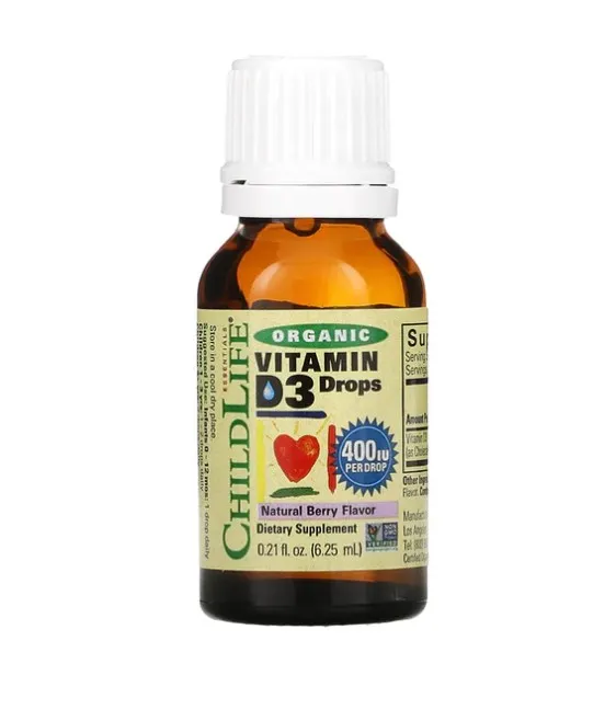 Child Life Organic Vitamin D3 Drops Berry Flavor 0.21oz Lazada PH