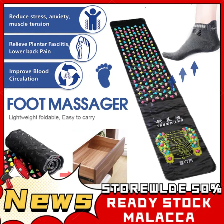 Foot Massage Walking Mat Pad Long Reflexology Acupressure Pengurut Kaki