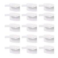 Adhesive Hat Hooks for Wall (30-Pack) - Minimalist Hat Rack Design, No Drilling, Strong Hold Hat Hangers, White