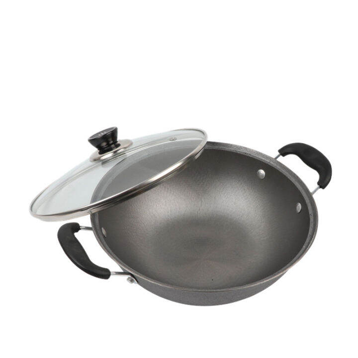 Genuine Real Cast Iron Gourmet Pure Iron Wok Baby Small Iron Pot