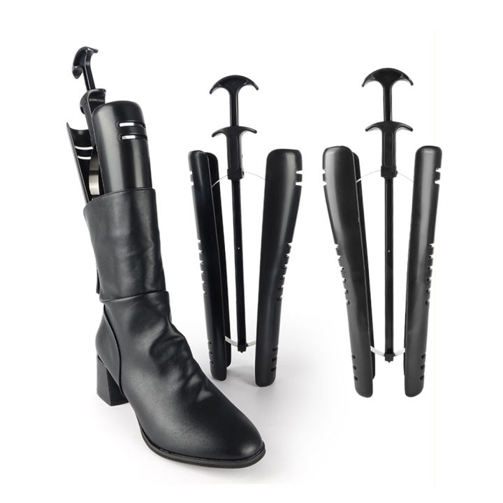 Hellery 1 Pair Automatic Boot Tree Plastic Black 15.7" Long Knee Boot