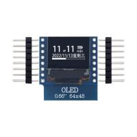 โมดูลจอแสดงผล OLED ขนาด 0.66 นิ้วสําหรับ WEMOS D1 MINI ESP32 โมดูล AVR STM32 64x48 0.66－หน้าจอ LCD IIC I2C OLED